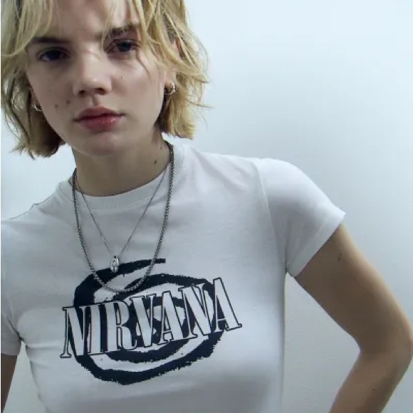 Super Rad Nirvana swirl tee H&M NWT - Picture 6 of 6